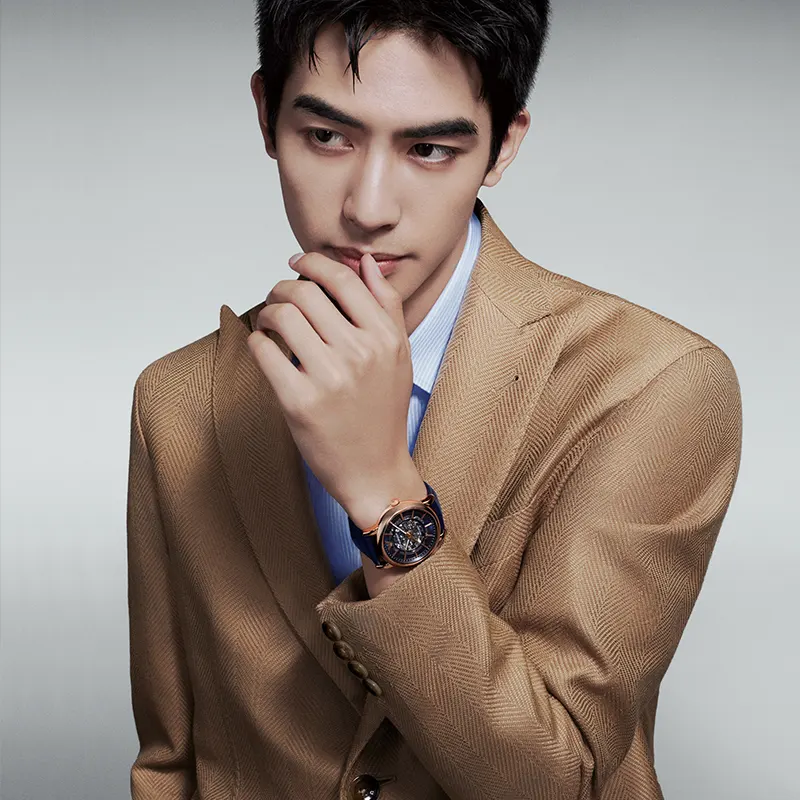 Emporio Armani Mario Automatic Blue Dial Men's Watch- AR60052